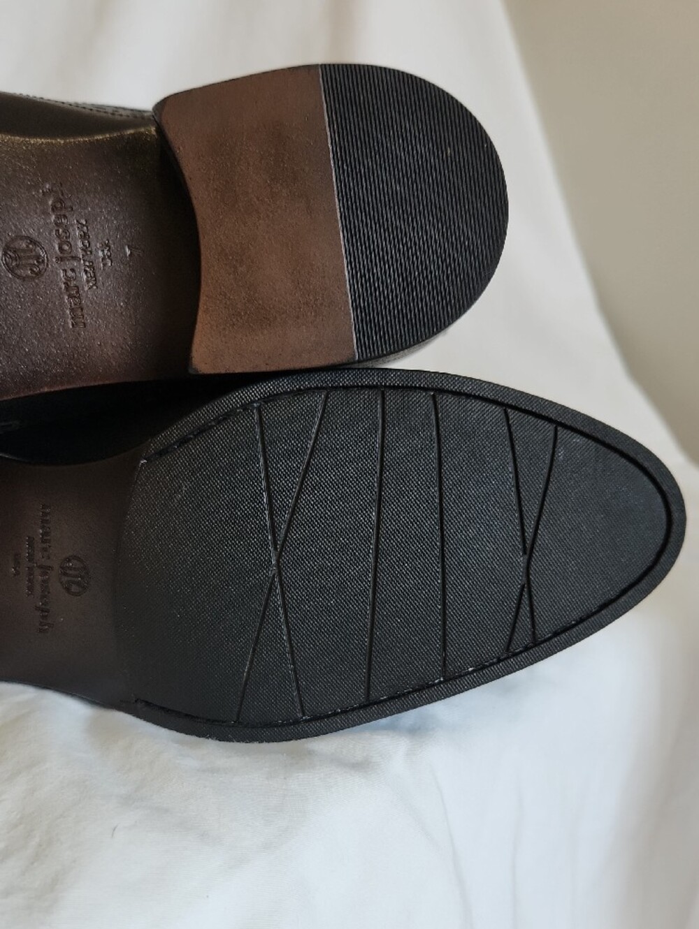 Marc Joseph Sands Street Leather Slip On Ankle Boots Black Brushed Napa Womens 7 - Picture 12 of 13